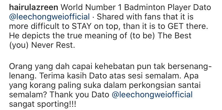 hairul azreen lee chong wei